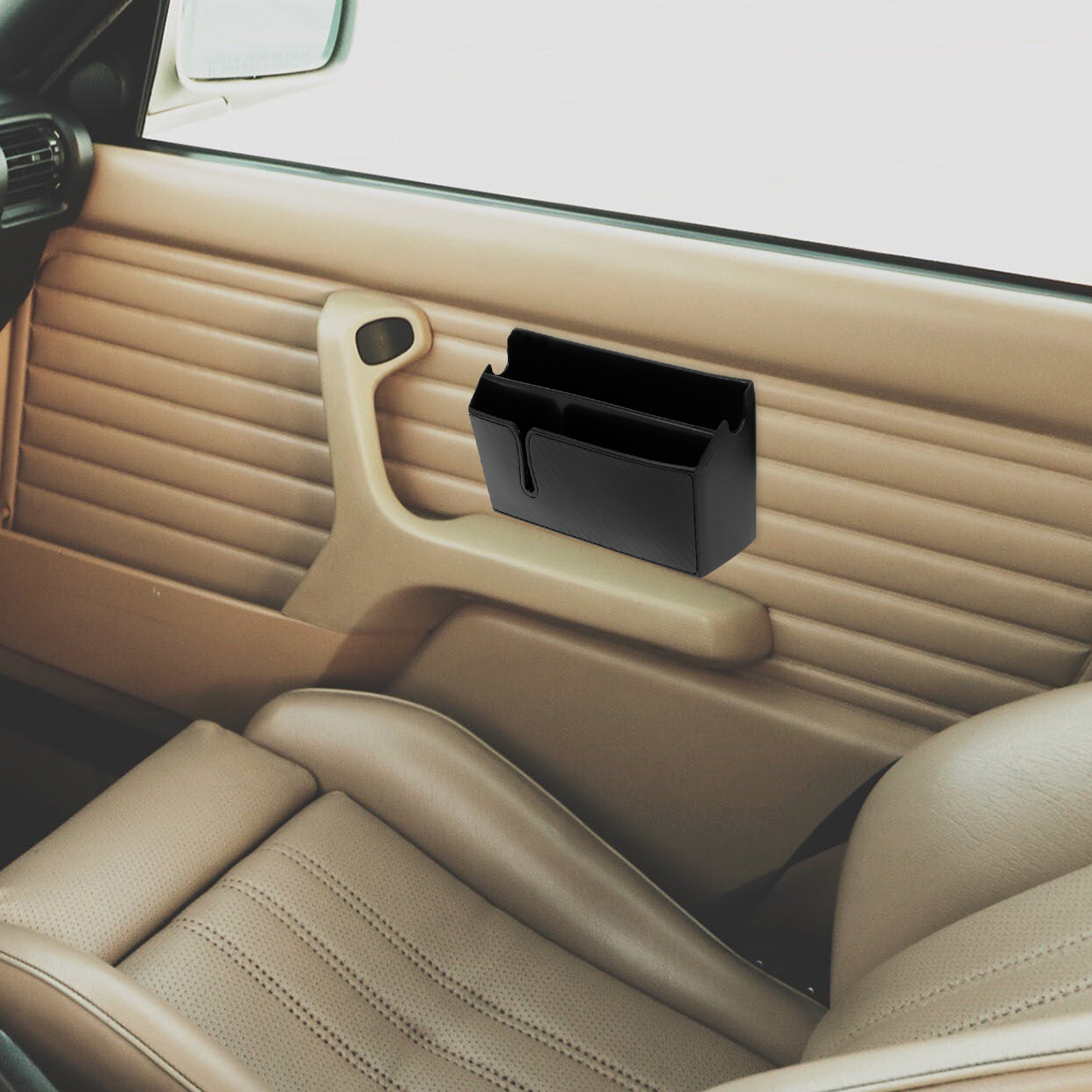 Car Trunk Organizer - 2Pcs Durable PVC Car Organizer Carbon