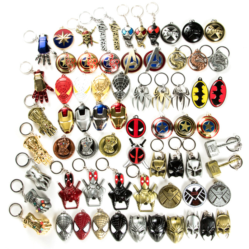 Car Accessories For Interior - Cool Superhero Metal Car Keychain Avengers