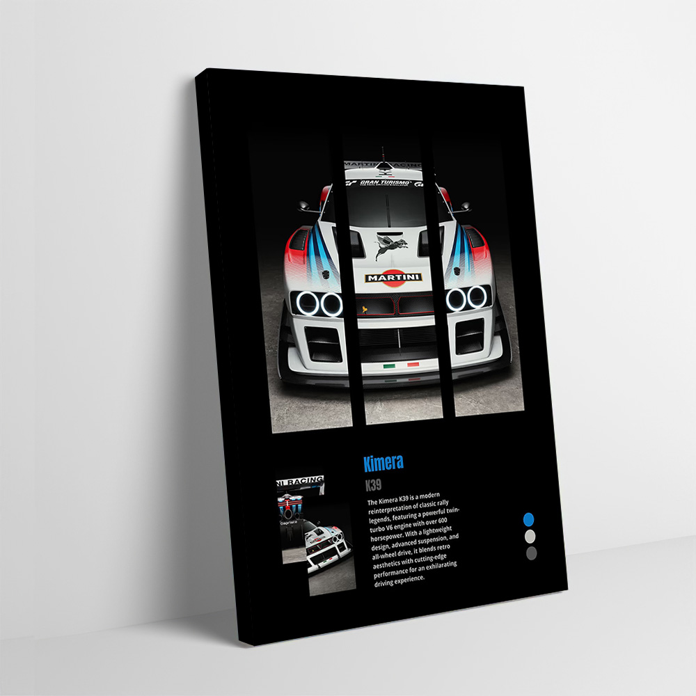 Car Accessories For Interior - Kimera K39 Rally Car Poster Customizable