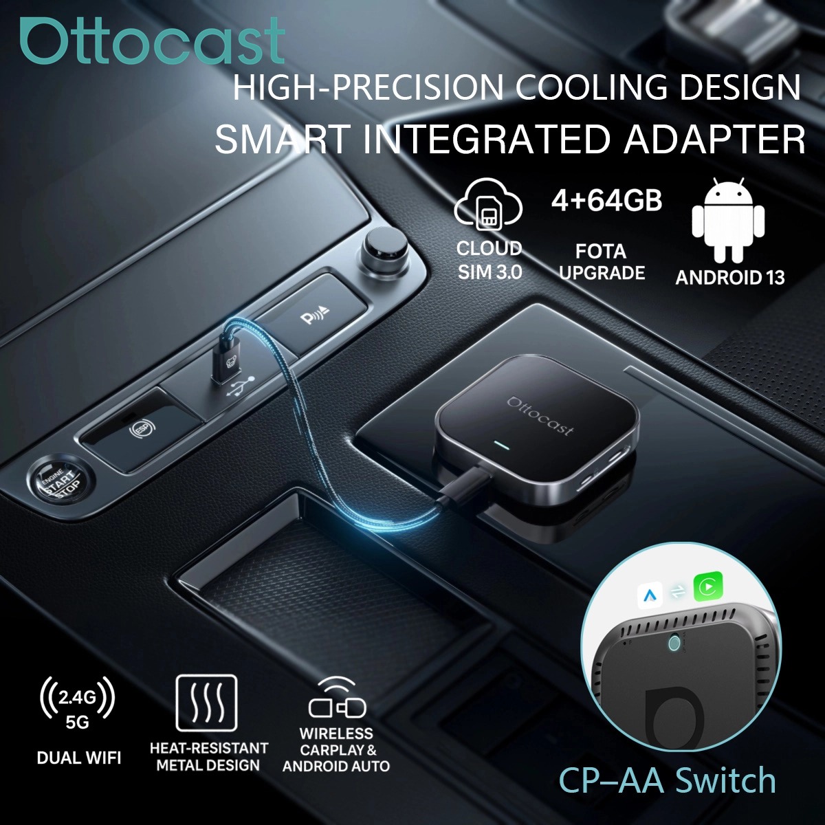Car Accessories Youtube - Ottocast E2 AI Box Wireless CarPlay