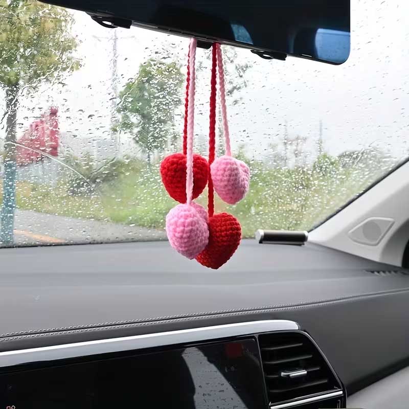 Car Accessories Evil Eye - 1pc handmade crocheted love pendant multi-purpose