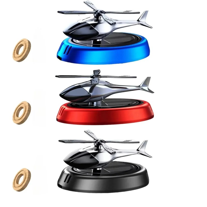 Car Accessories For Interior - Solar Powered Helicopter Car Air Freshener