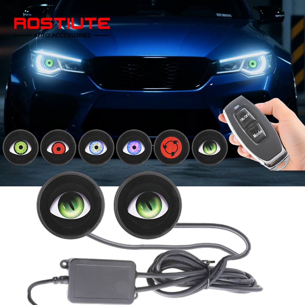 Car Accessories Evil Eye - LED Headlight Demon Eyes Dynamic Adjustable