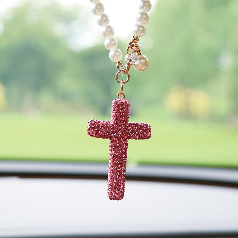 Creative diamond studded cross - Car Accessories Evil Eye 리뷰 및 가격