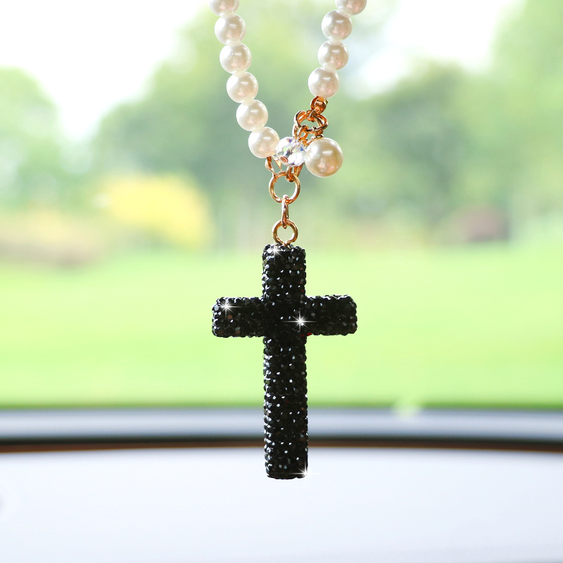 Creative diamond studded cross - Car Accessories Evil Eye 리뷰 및 가격