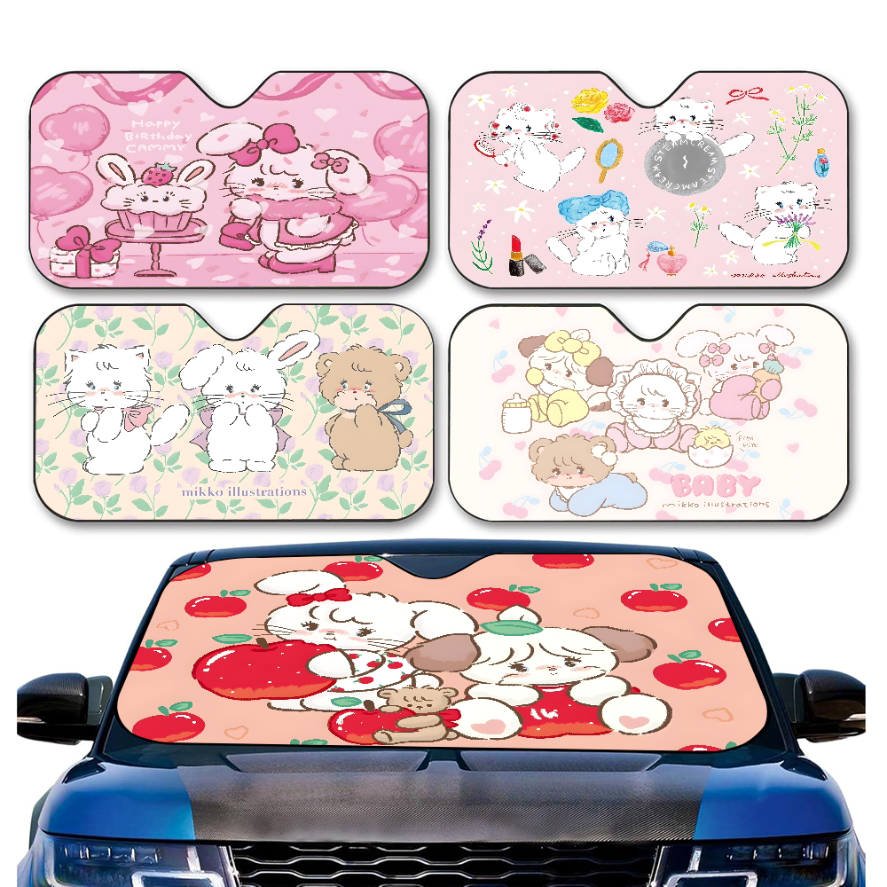 Mikko Anime Cartoon Car Sunsha - Car Accessories For Interior 리뷰 및 가격