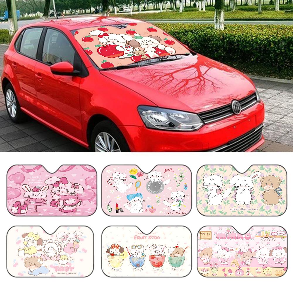 Mikko Anime Cartoon Car Sunsha - Car Accessories For Interior 리뷰 및 가격