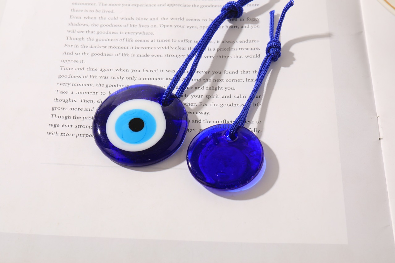 1pc Lucky Eye Glass Blue Turki - Car Accessories Evil Eye 리뷰 및 가격