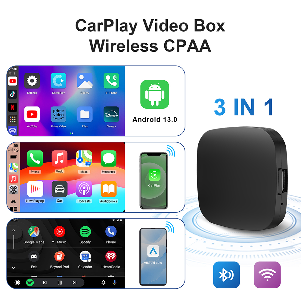 New 3 in 1 Wireless Carplay&An - Car Accessories Youtube 리뷰 및 가격