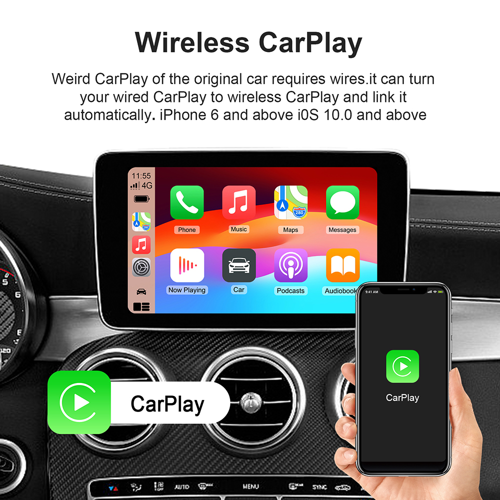 New 3 in 1 Wireless Carplay&An - Car Accessories Youtube 리뷰 및 가격