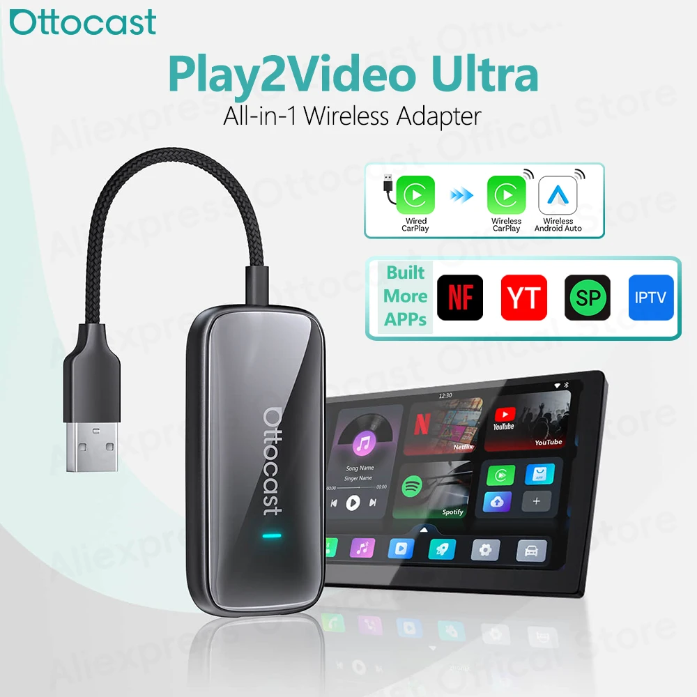 OTTOCAST Play2Video Ultra Wire - Car Accessories Youtube 리뷰 및 가격