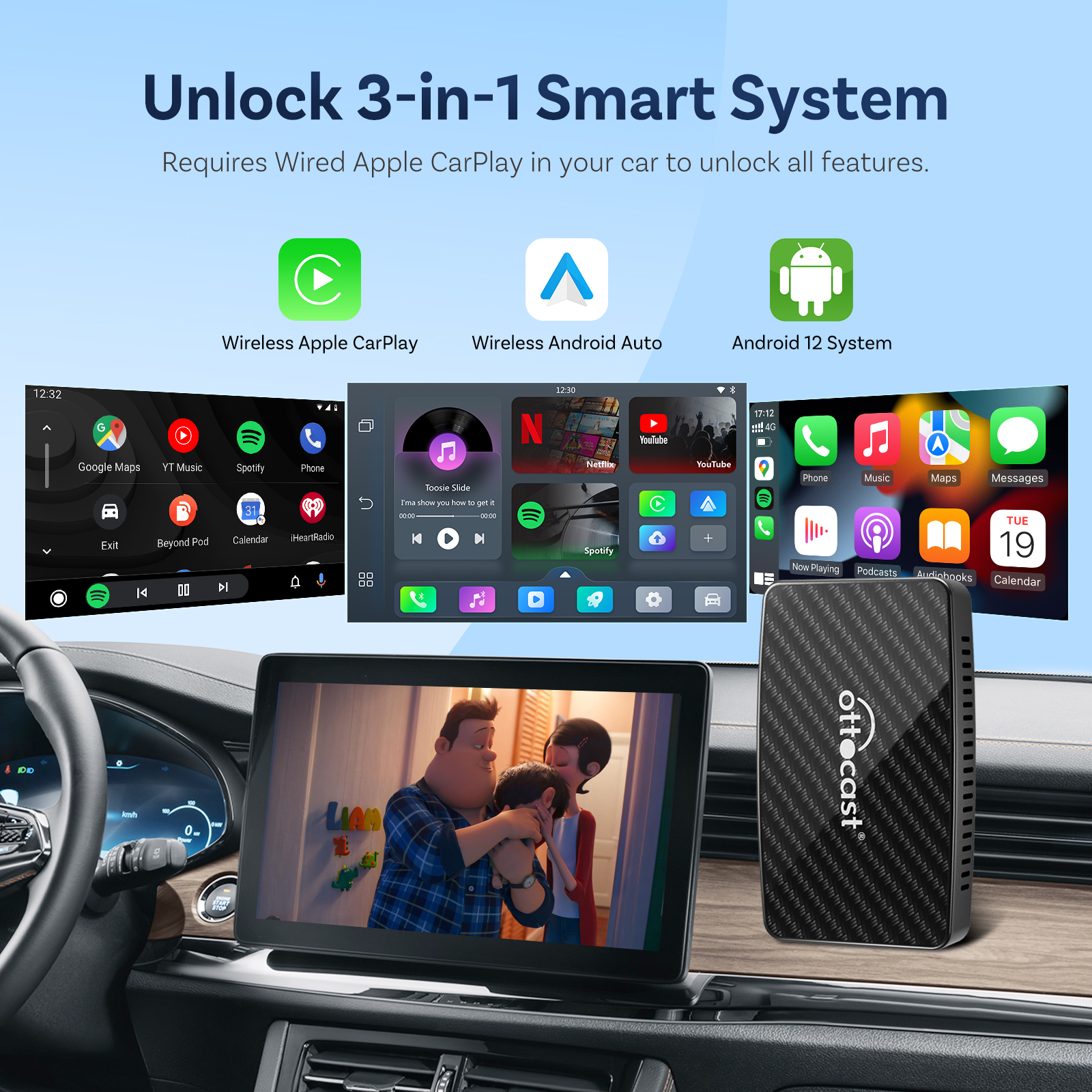 Ottocast Play2video Pro Androi - Car Accessories Youtube 리뷰 및 가격
