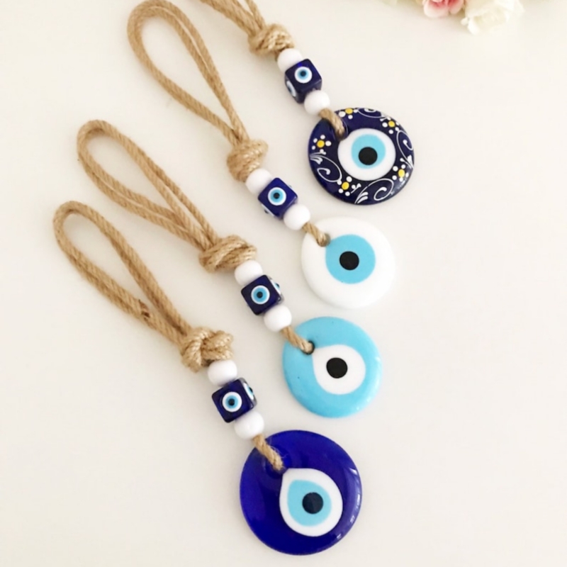 Evil Eye Handmade Braided Rope - Car Accessories Evil Eye 리뷰 및 가격