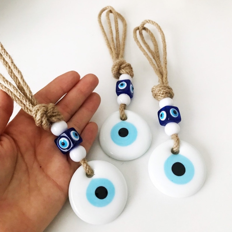 Evil Eye Handmade Braided Rope - Car Accessories Evil Eye 리뷰 및 가격