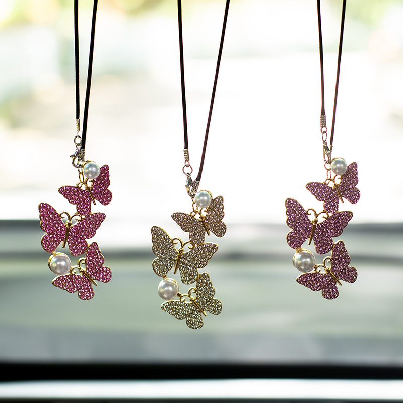 Butterfly Car Hanging Pendant  - Car Accessories Evil Eye 리뷰 및 가격