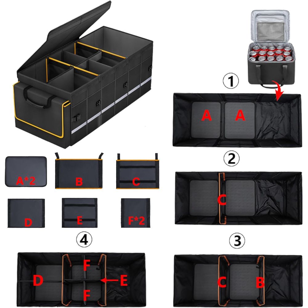 Car Trunk Organizer and Storag - Car Trunk Organizer 리뷰 및 가격