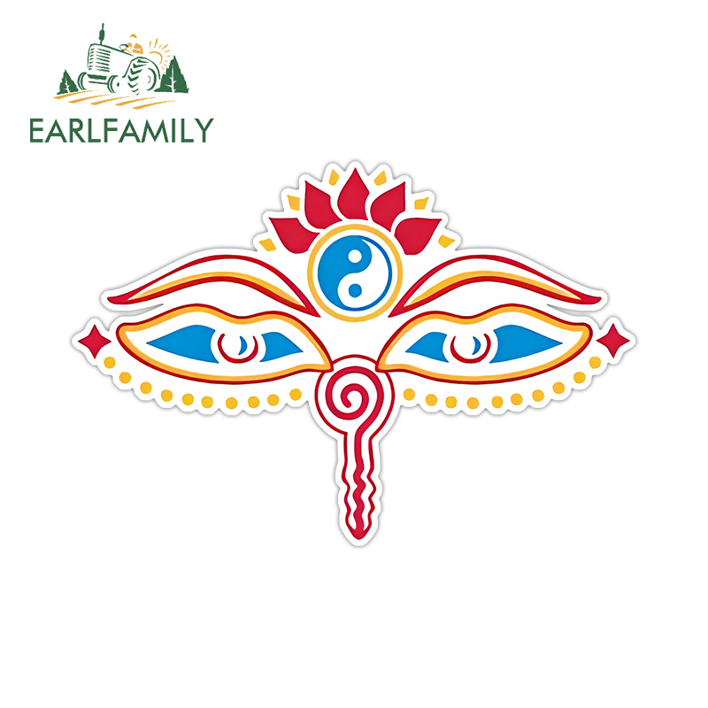 EARLFAMILY 13cm x 5cm for Budd - Car Accessories Evil Eye 리뷰 및 가격