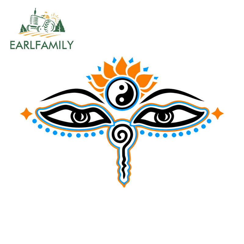 EARLFAMILY 13cm x 5cm for Budd - Car Accessories Evil Eye 리뷰 및 가격