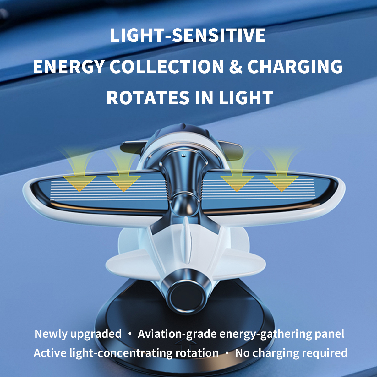 Motor Solar Airplane Ornaments - Car Accessories For Interior 리뷰 및 가격