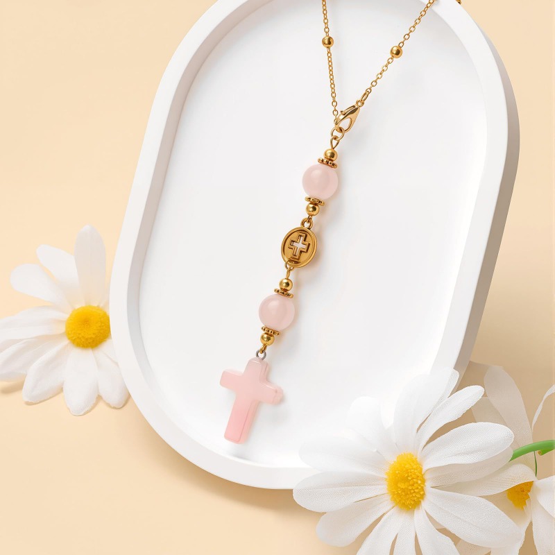 1pc Natural Stone Car Pendant  - Car Accessories Evil Eye 리뷰 및 가격