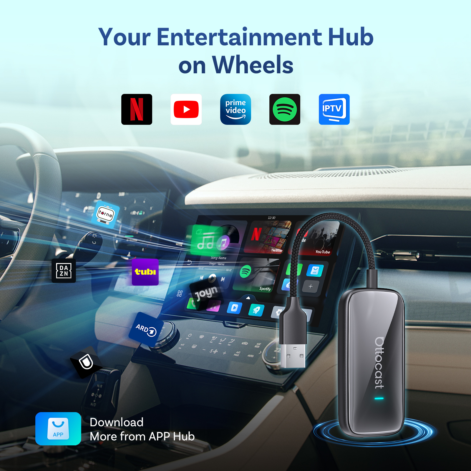 OTTOCAST Play2Video Ultra Wire - Car Accessories Youtube 리뷰 및 가격