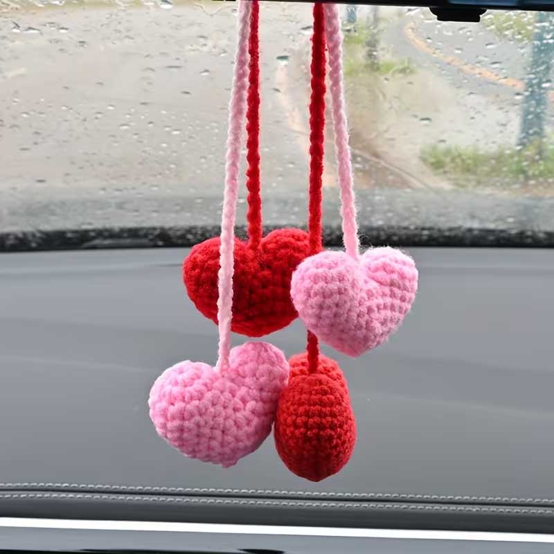 1pc handmade crocheted love pe - Car Accessories Evil Eye 리뷰 및 가격