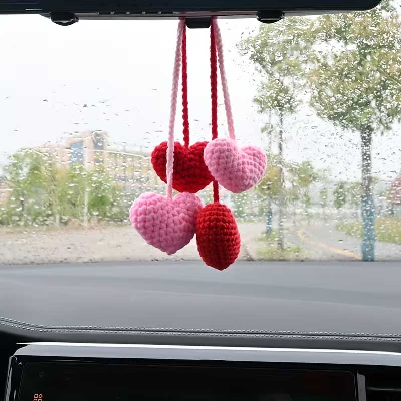 1pc handmade crocheted love pe - Car Accessories Evil Eye 리뷰 및 가격