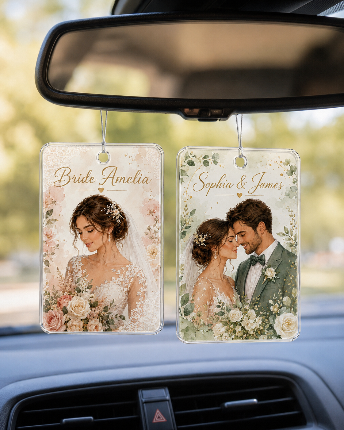 2D Flat, Custom Photo Car Hang - Car Accessories For Interior 리뷰 및 가격