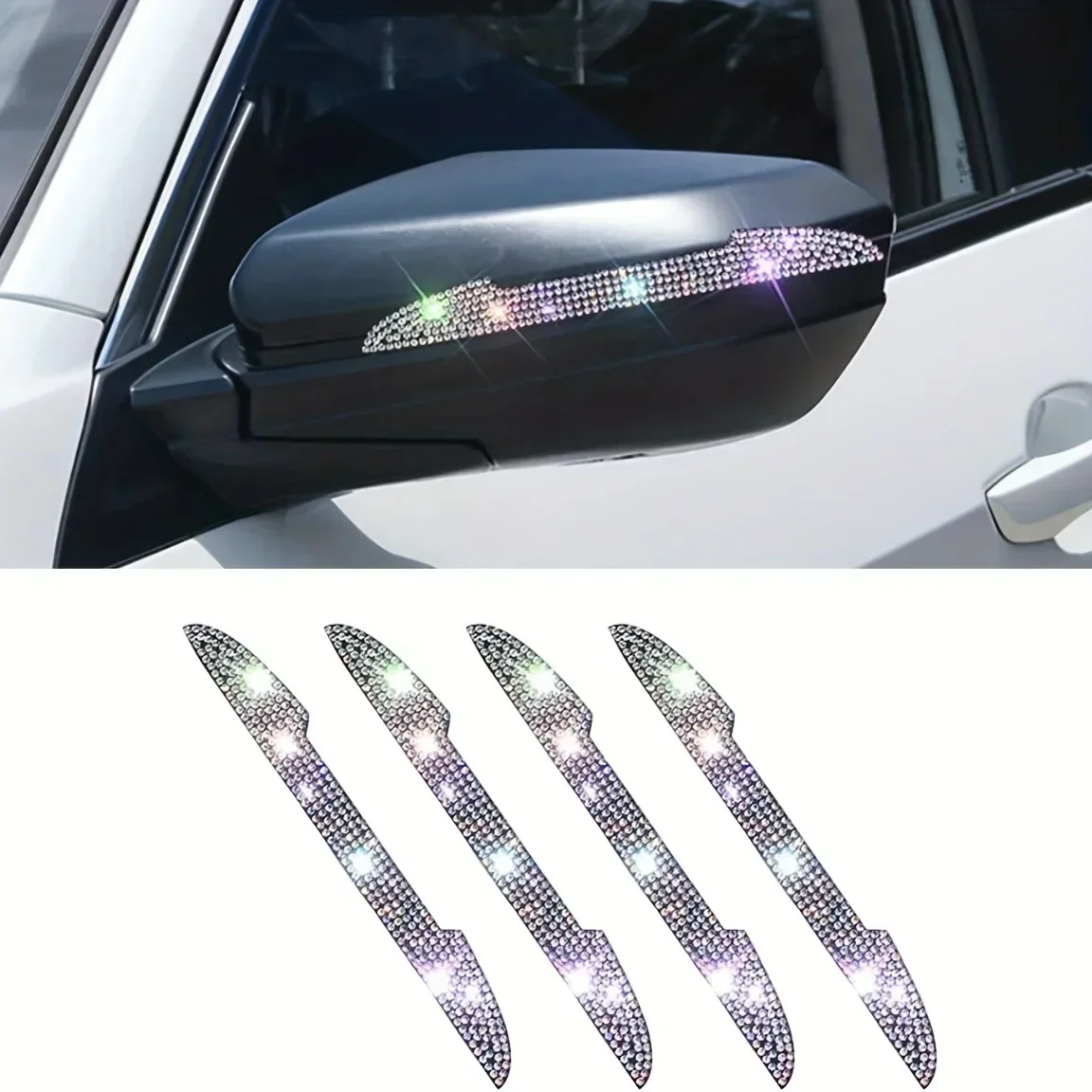 2/4PCS Diamond Car Rear View M - Car Door Handle Protector 리뷰 및 가격