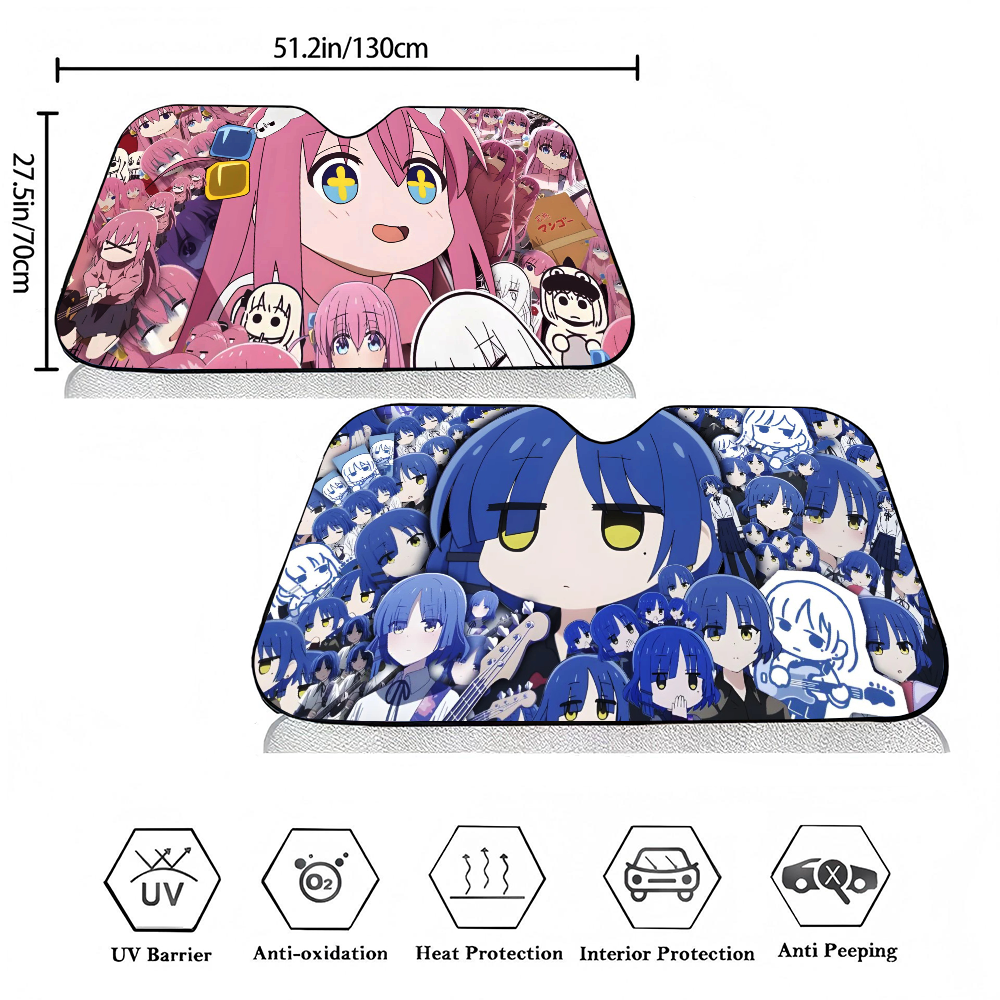 Anime B-bocchi The Rock Cartoo - Car Accessories For Interior 리뷰 및 가격