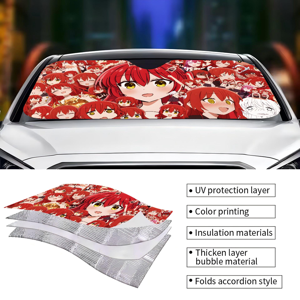 Anime B-bocchi The Rock Cartoo - Car Accessories For Interior 리뷰 및 가격