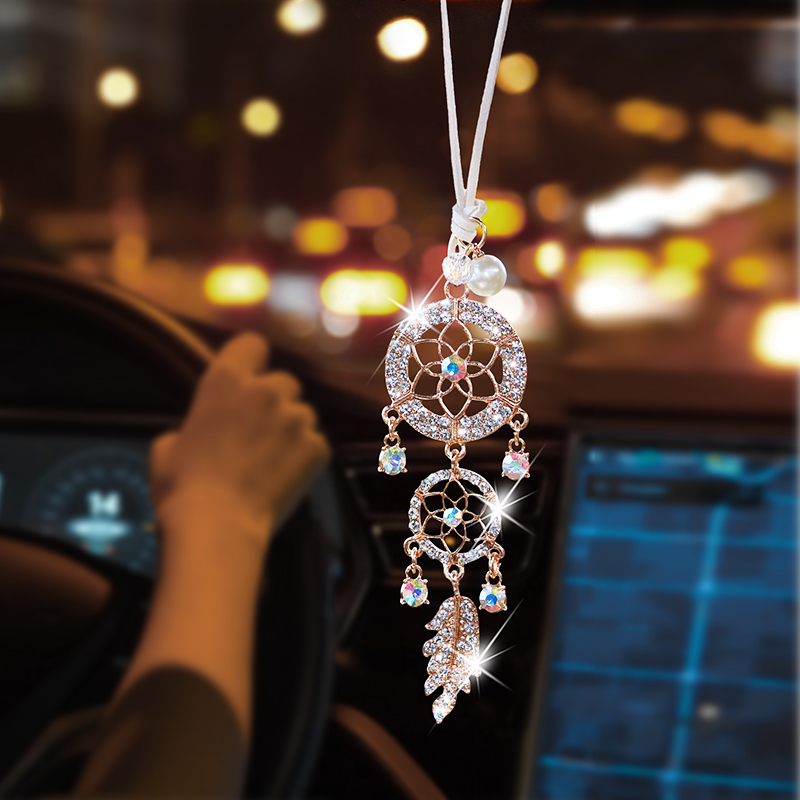 Diamond-encrusted flower shape - Car Accessories Evil Eye 리뷰 및 가격