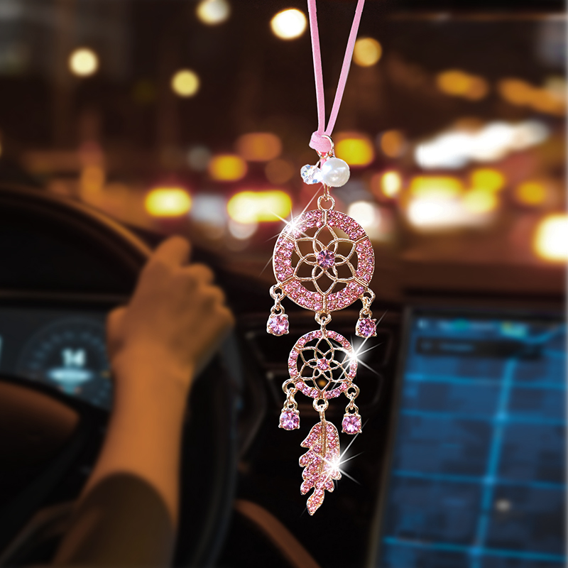 Diamond-encrusted flower shape - Car Accessories Evil Eye 리뷰 및 가격
