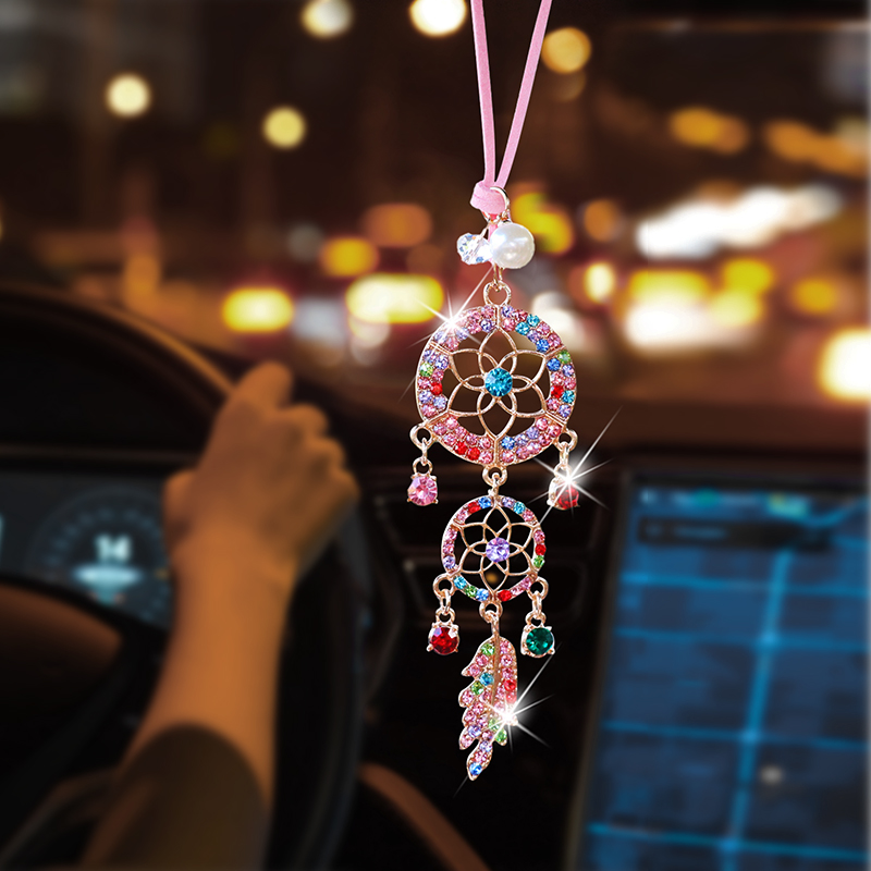Diamond-encrusted flower shape - Car Accessories Evil Eye 리뷰 및 가격