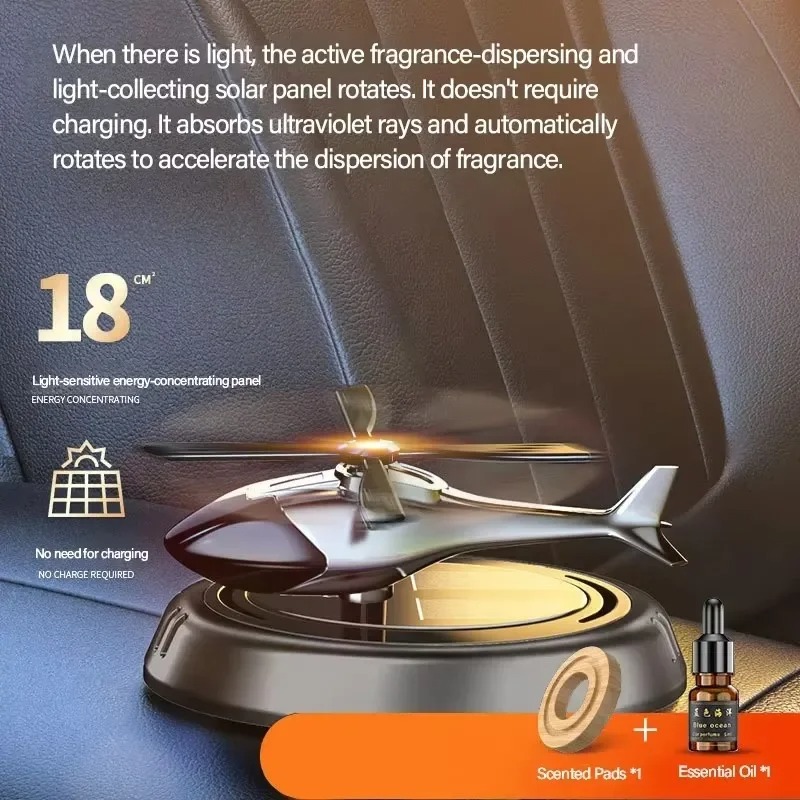 Solar Powered Helicopter Car A - Car Accessories For Interior 리뷰 및 가격