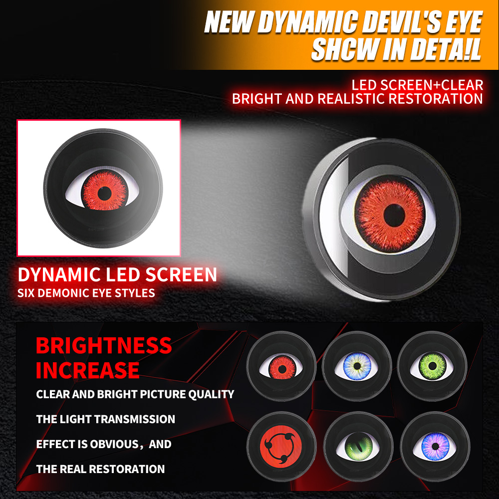 LED Headlight Demon Eyes Dynam - Car Accessories Evil Eye 리뷰 및 가격